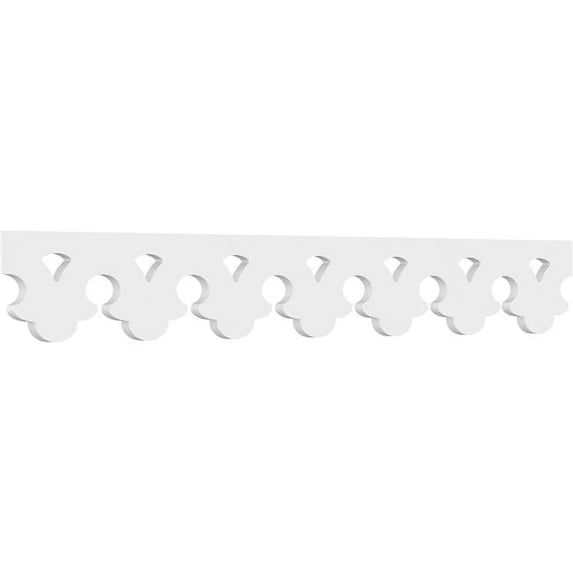 6"H x 5/8"P x 48"L Mulberry Architectural Grade PVC Running Trim