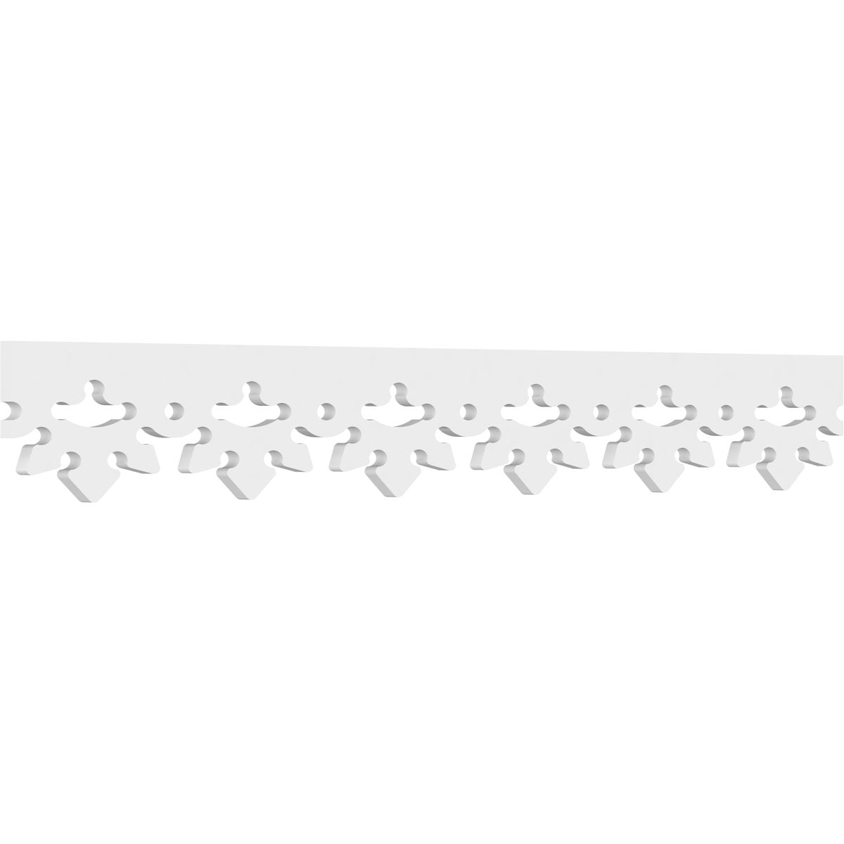 48" White PVC Traditional Running Trim Moulding