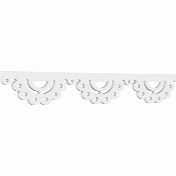 6"H x 5/8"P x 48"L Paityn Architectural Grade PVC Running Trim