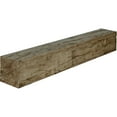 thumbnail image 1 of 6"H x 8"D x 84"W Hand Hewn Faux Wood Fireplace Mantel, Golden Oak, 1 of 17