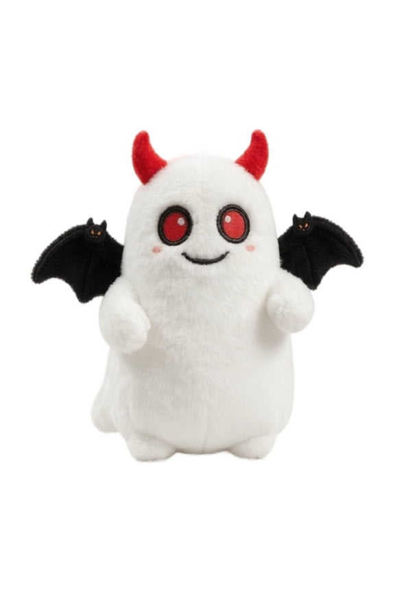 6'' Halloween Devil Ghost Holding Pumpkin Plush Toys Keychains, Halloween Stuffed Animals Doll for Halloween Party Supplies, Hallowen Party Favors Plushie Gift for Girls Boys