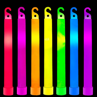 32 Glow Sticks Ultra Bright 6 Inch Large Glow Stick - Chem Light Sticks  with 12 Hour Duration - Camping Glow Sticks - Glowsticks for Parties and  Kids