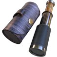 thumbnail image 1 of 6" Handheld Brass Telescope with Leather Case Pirate Navigation Marine Antique Telescope Collectible Nautical Decor Spyglass Gifts Rustic Vintage Home..., 1 of 7