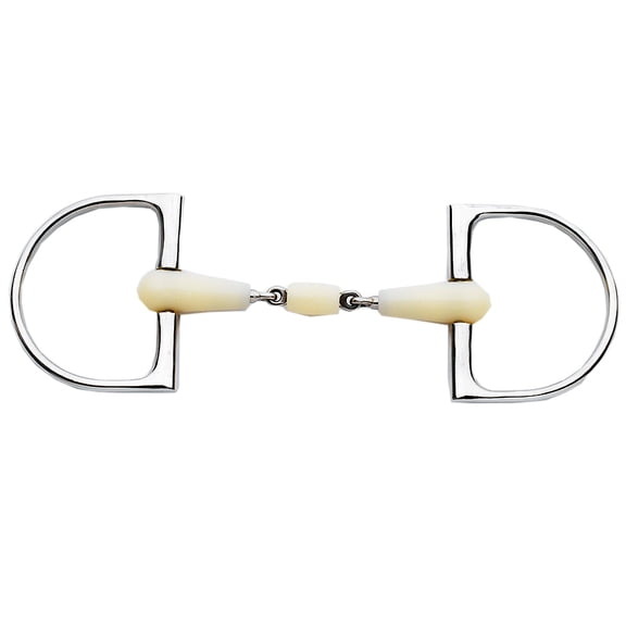 6" Happy Mouth Double Jointed Pro King Dee Stainless Steel Horse Bit