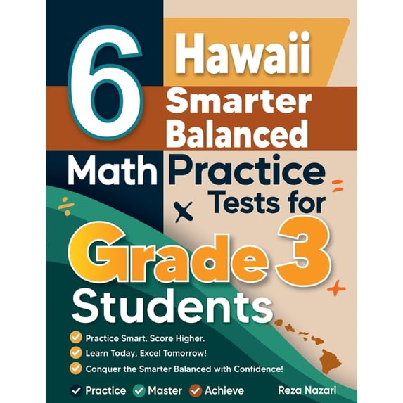 6 Hawaii Smarter Balanced Math Practice Tests for Grade 3 Students: A ...