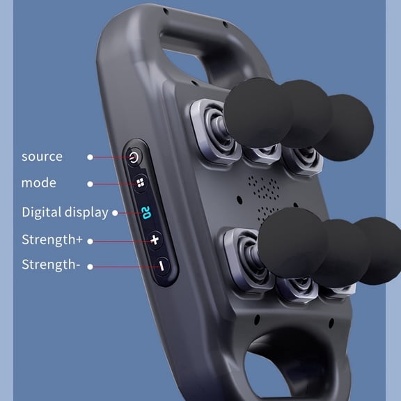 6 Head Deep Tissue Massager Electric Muscle Massager With 6 Modes 20 Speed Adjustable USB Rechargeable Full Body Massager