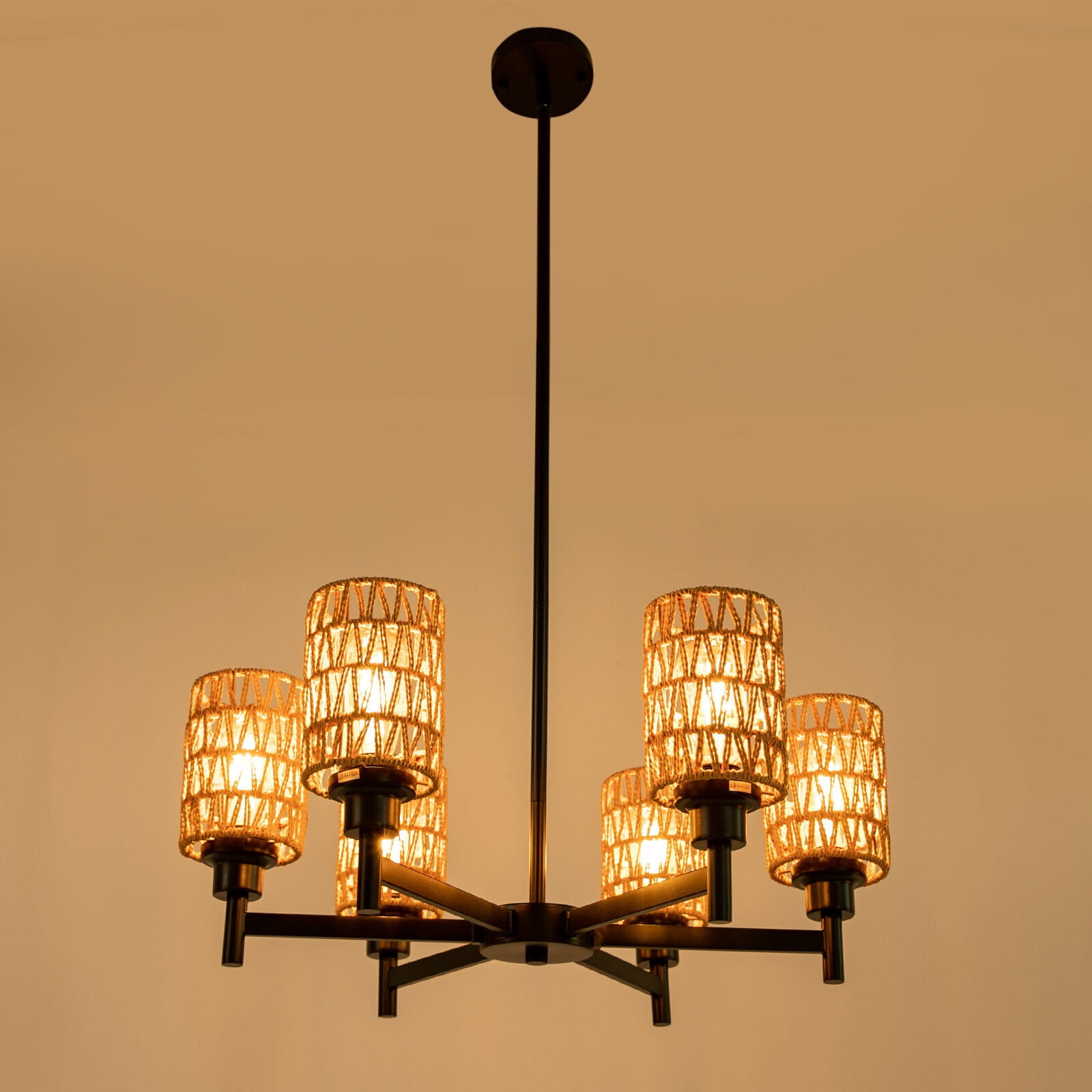 6 Head Modern Dimmable Ceiling Light LED Pendant Lamp Fixtures Chandelier