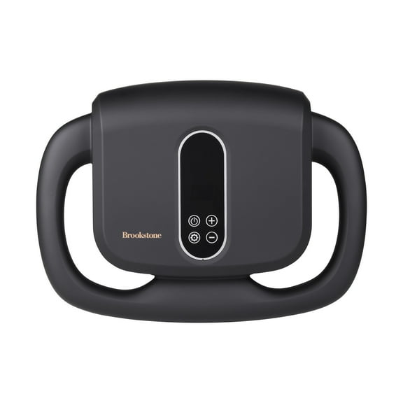 Brookstone Ultra Recovery 6-Head Percussion Massager with Adjustable Intensity, LED Display & Rechargeable Battery, Handheld Deep Tissue Massage Gun for Full Body Muscle Pain Relief & Recovery