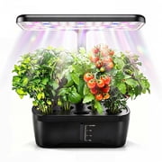 Hydroponics Growing System, 6 Pods LED Grow Light Adjustable & Auto Timer for Indoor Hydroponic Planter Grower Harvest Lettuce