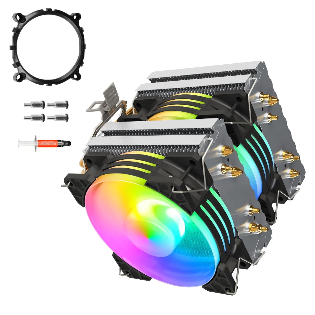 6 Heat Pipe PC Chassis Desktop Cooling Fan Heat Sink Cooling Fan Safety ...