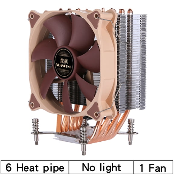 6 Heat Pipe Processor Efficient Cooling Fan Cpu Cooler 120mm 3Pin/4Pin Universal Install LGA X79 X99 X299 2099 2011 Motherboard
