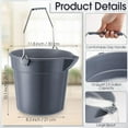 thumbnail image 1 of 6 Heavy Duty 2.5 Gallon Buckets with Handle and Spout for Cleaning and Storage (), 1 of 6