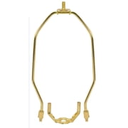 6 Heavy Duty Harp Fitter For Lamp Shades Polished Brass