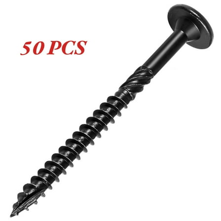 6'' Heavy-Duty Outdoor Deck Screws, 50Pcs Star Drive Decking Wood Screws #14 x 6