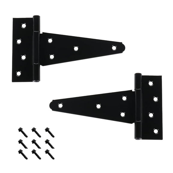6" Heavy Duty Steel "T" Hinge for Wood Fencing - Pair (AD2008-6)