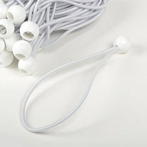 6" Heavy Duty Tie Downs White Ball Bungee Cords 100 Piece Set