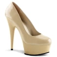 thumbnail image 1 of 6" Heel , 1 3/4" PF Pump - Cream/Cream, 11, 1 of 2
