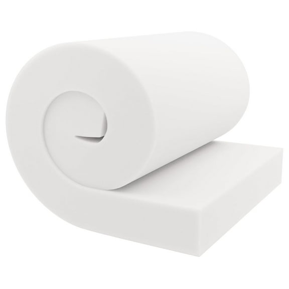 6" Height x 36" Width x 72" Length 43ILD (Firm) Upholstery Cushion Made in USA white