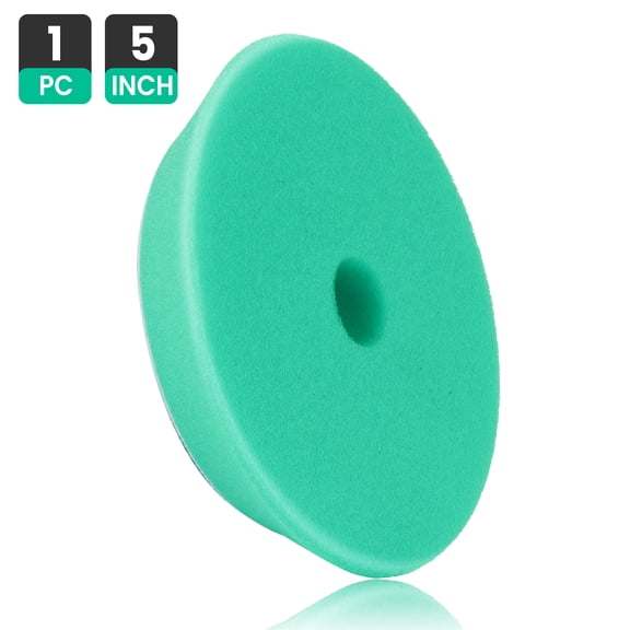 6 Hex Logic Quantum Heavy Cutting Pad, Green (5 Inch Pad made for 5 Inch backing plates)