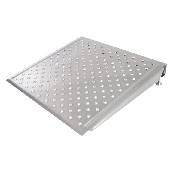 6" High Aluminum Adjustable Threshold Ramp - 26" L x 28" W