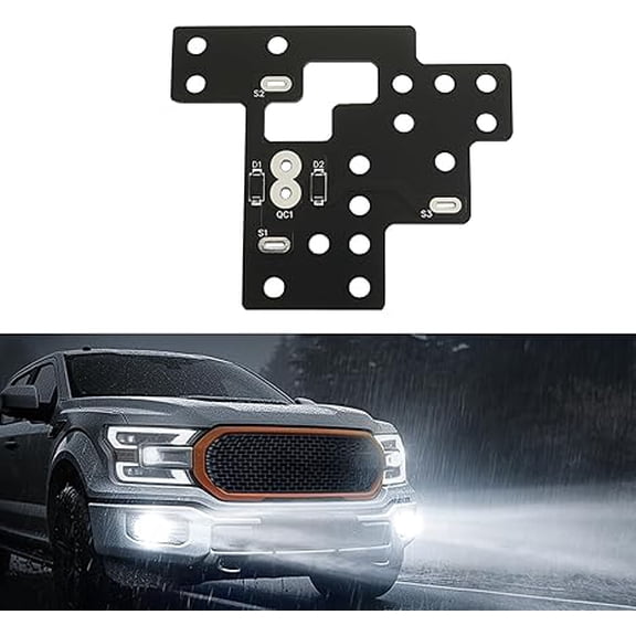 6 High Headlight Module, Full Lighting Activation Unit for Fog DRL Low High Beam Compatibility with 2003-2007 Chevy Silverado GMC Sierra 1500 2500 3500 Classic SUV (Black)