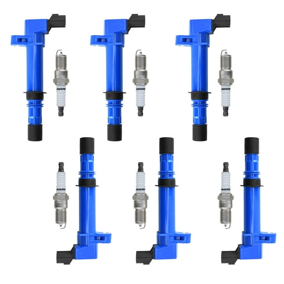 6 High Performance Ignition Coils and 6 Autolite Spark Plugs Compatible with Jeep Command 6er V6 Replacement for UF270 Fits select: 2005-2007 JEEP GRAND CHEROKEE LAREDO/COLUMBIA/FREEDOM