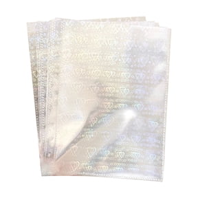 6 Hole A5 Binder Pages, Clear Top Loading Photocard Sleeves for 6 Ring Binders, Double Layer Pocket Pages for Trading Cards, Photos, Kpop Collection, Storage Organizer