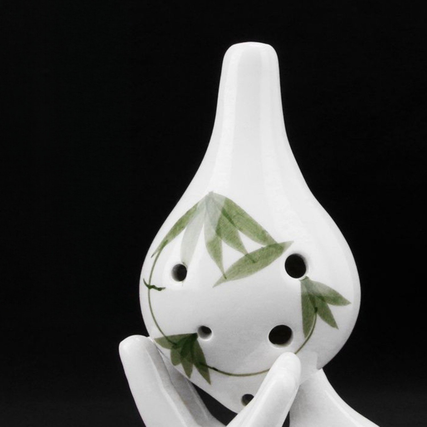6 Hole Alto C Ocarina Ceramic Flute AC12 Style Wind Instrument Beginner Practice Xun Style Musical for Self Study Learning