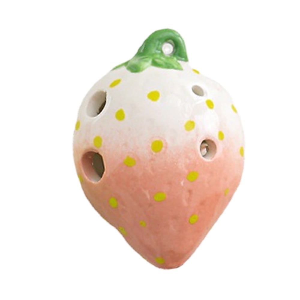 6 Hole Alto C Ocarina Strawberry Shaped Ocarina Ceramic Ocarina Kids