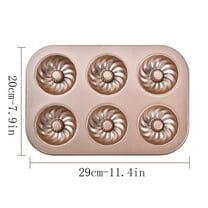 6 Hole Cake Baking Pan Household Baking Donut Kitchen Baking Non-Stick Baking Pan