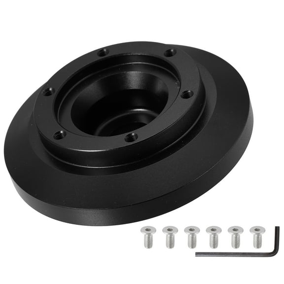 6 Hole Car Boss Kit Steering Wheel Hub Black Quick Release Wheel Kit Black for BMW M3 330 E90 for Mini Cooper 2001-2006