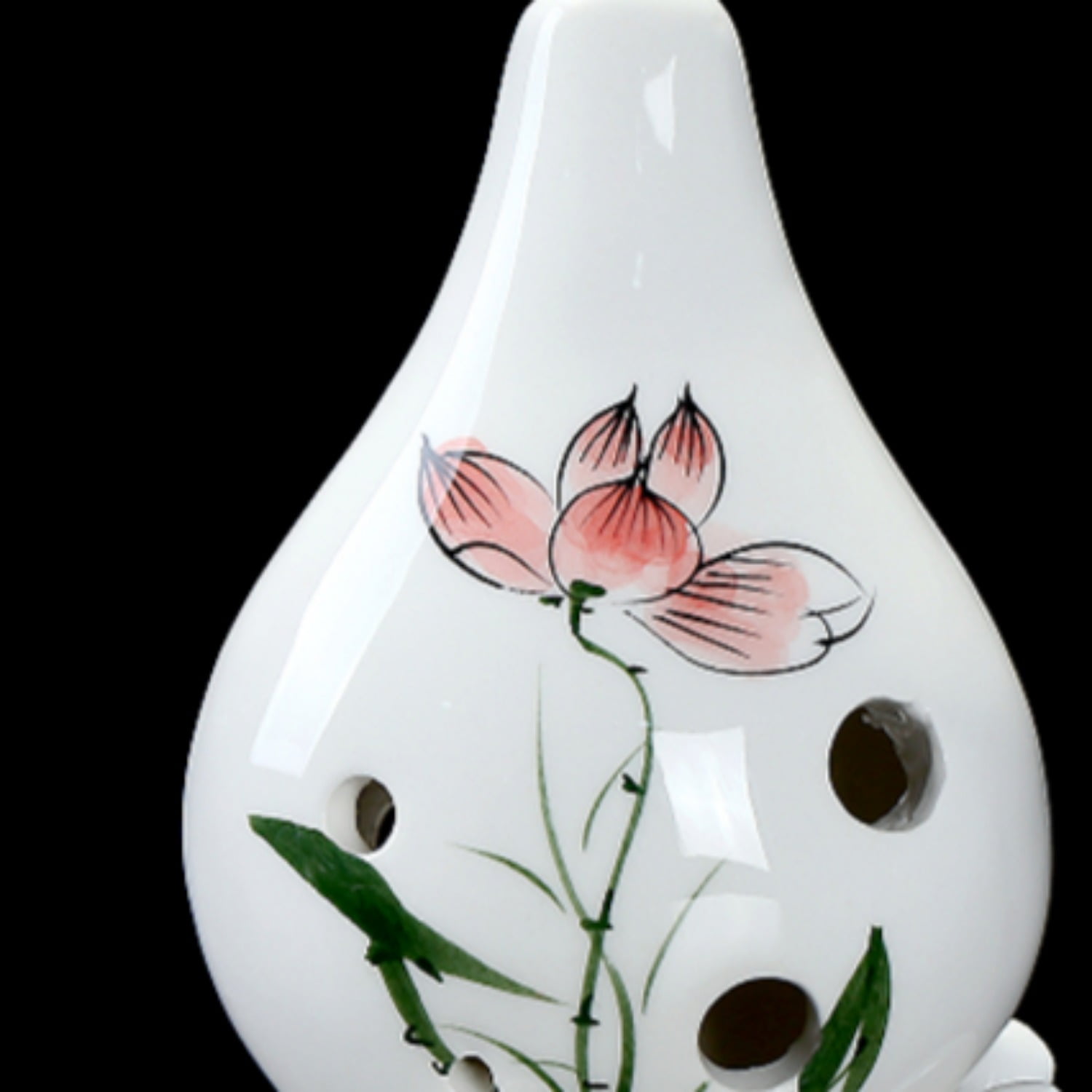 6 Hole Ceramic Ocarina AC Key Beginner Xun Style Wind Instrument Entry Level Music Practice Flute for Adults