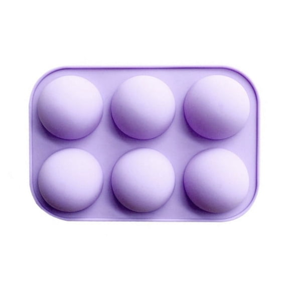 6 Hole DIY Ball Sphere Silicone Cake Chocolate Mold Baking Tool-typea-