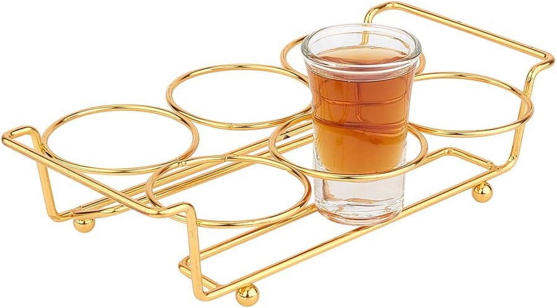 6-Hole Iron Glass Holder Display Racks Whiskey Spirits Wine Glass ...