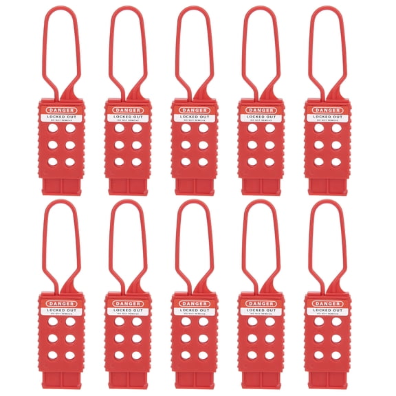 6,Hole  Lockout Hasp, Durable Nylon, Industrial Use, Multiple  Capacity