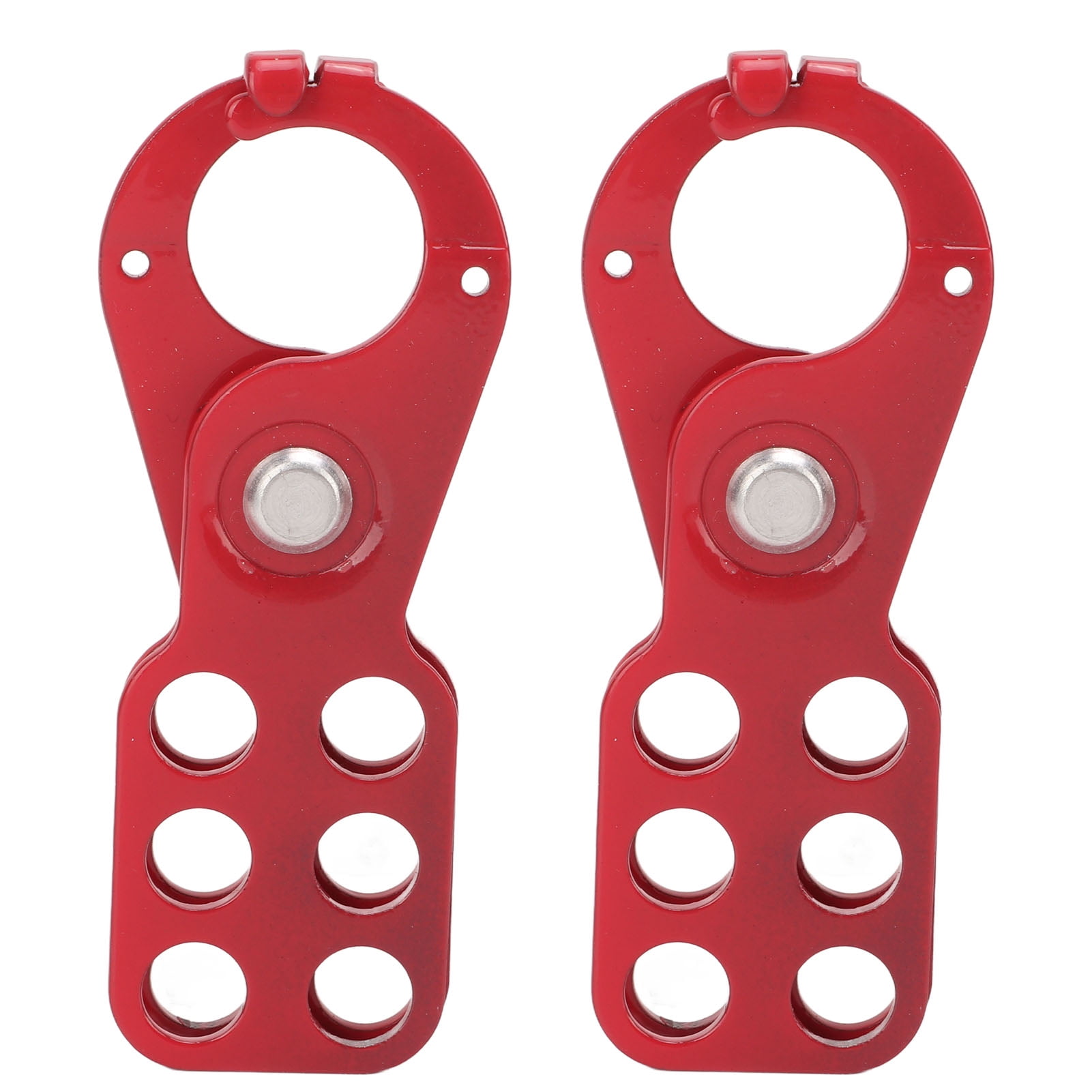 6 Hole Lockout Tagout Safety Hasp Lock Steel Tamper Proof Impact