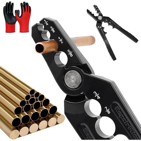 6 Hole Manual Copper Pipe Rounder for 1/4-7/8" Repair Tool HVAC Refrigeration