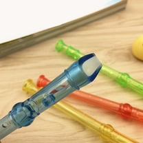 6-Hole Mini Flute for Kids, Early Education Transparent Musical Instrument, Finger Training and Music Learning, Colorful Baby Flute Set, Parent-Child Interactive Music Toy, Easy Play for Toddlers