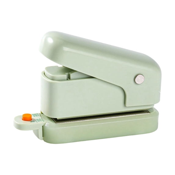 6 Hole One Handed Paper Punch with Guide Ruler, Portable Hole Punch for A4 A5 B5 Loose Leaf, Office University Supplies