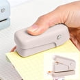 thumbnail image 1 of 6 Hole Paper Punch, Mini Portable Hole Puncher, One Handed Punch with Guide Ruler for A4 A5 B5 Loose Leaf Paper, Office Home, 1 of 6