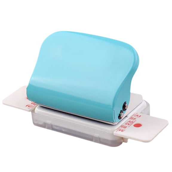 6 Hole Puncher, Manual Binding Machine Portable Mini Spiral Binding Machine, Multi-Hole Loose Leaf Paper Puncher Suitable for A4 A5 B5 Paper Home & Office Use (Blue)
