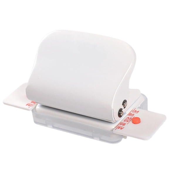 6 Hole Puncher, Manual Binding Machine Portable Mini Spiral Binding Machine, Multi-Hole Loose Leaf Paper Puncher Suitable for A4 A5 B5 Paper Home & Office Use (White)
