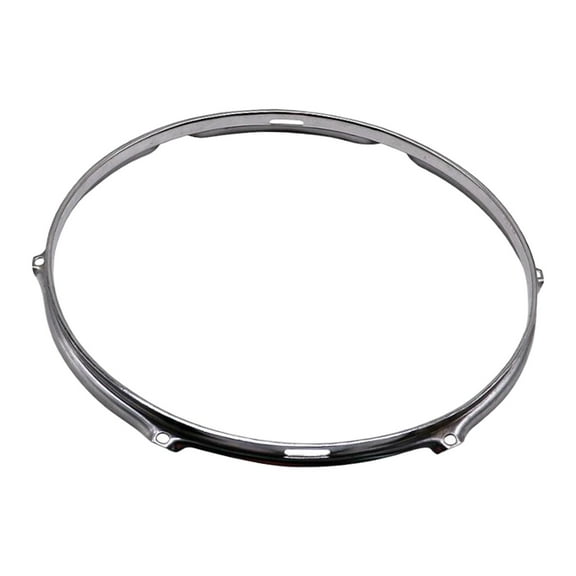 6 Hole Tom Drum Hoop, 6 Lug Batter Hoop, Portable Replacement Instrument Parts, Bass Drum Hoop Percussion Instrument Hoop for Office Instrument 12inch Upper Circle