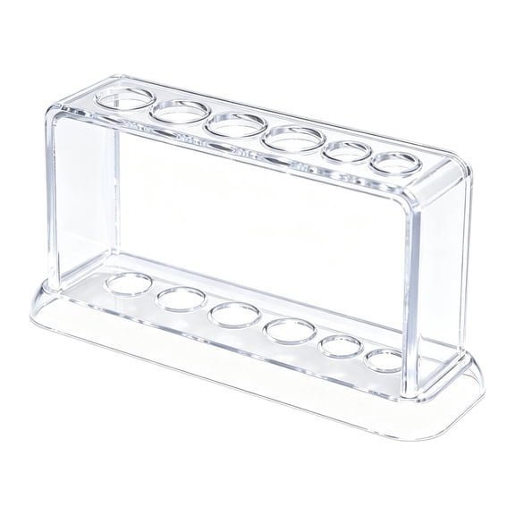 6 Hole Tube Rack Lab Holder Stand with Upright Support for Science Classroom Workstation Sample Staging, Observation, and Desk Organization