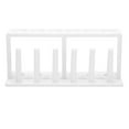 6 Holes 6 Column Plastic White Test Tube Rack Holder Stand Laboratory