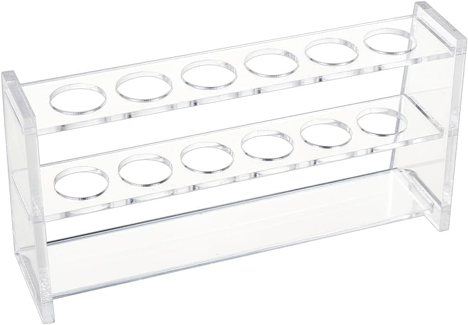 6 Holes Acrylic Test Tube Rack 5ML Test Tube Display Stands 0.8 Inch ...