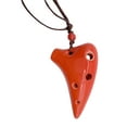 thumbnail image 1 of 6 Holes Ceramic Ocarina Alto C Submarine Style Musical Instrument with Lanyard Music Score For Music Lover and Beginner, 1 of 7
