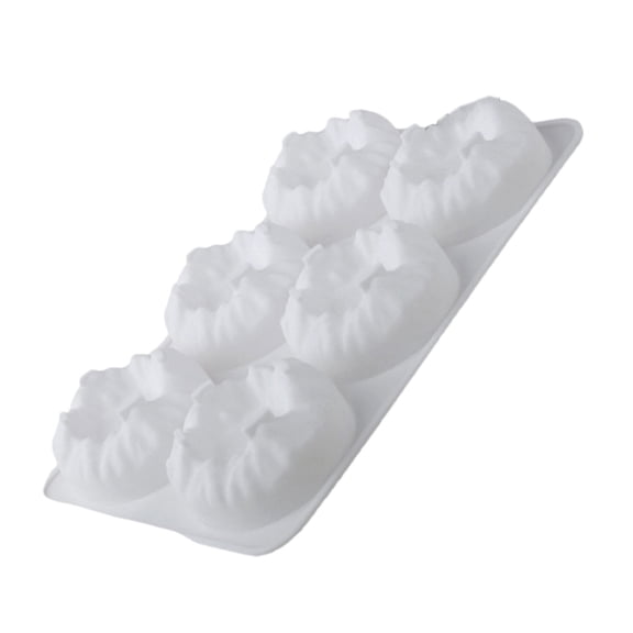 6 Holes Flexible Silicone Baking Mountain Shape Chocolate Mold Silicone Texture Suitable for Pastries