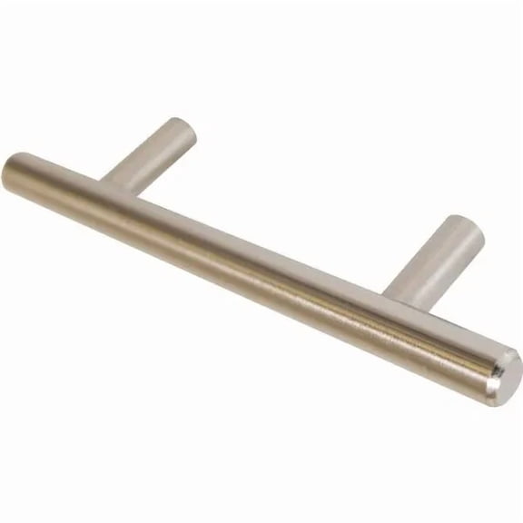 6" Hollow Stainless Steel T-Bar Pull Handle W/ Screws In Satin Nickel