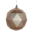 thumbnail image 1 of 6" Honey Gold Matte Geometric Ball 4/bag, 1 of 2